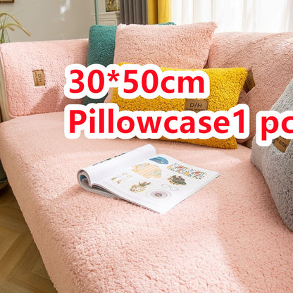 Thick Plush Non-slip Nordic Simple Lamb Velvet Sofa Cushion