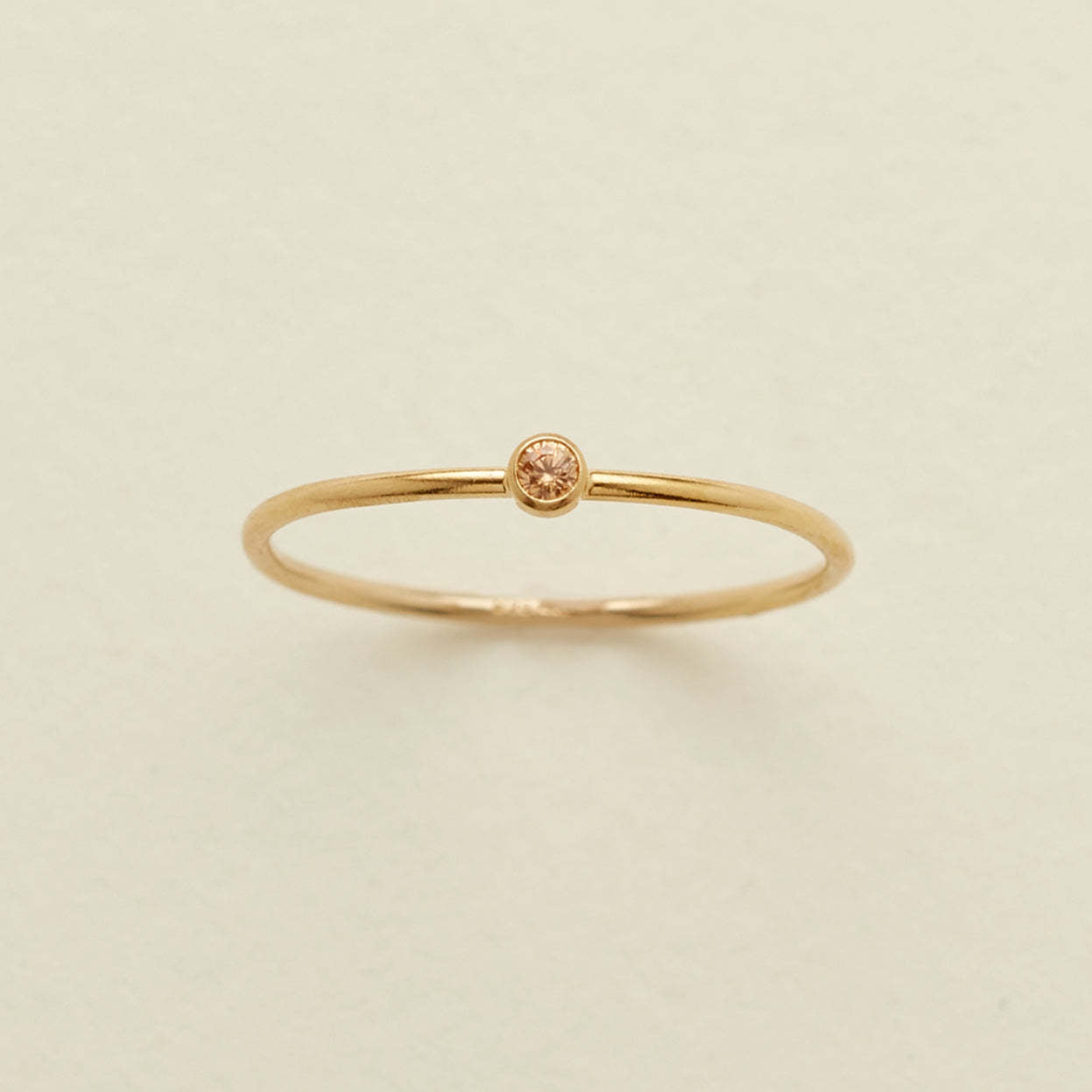 December Birthstone Plain Circle Ring December