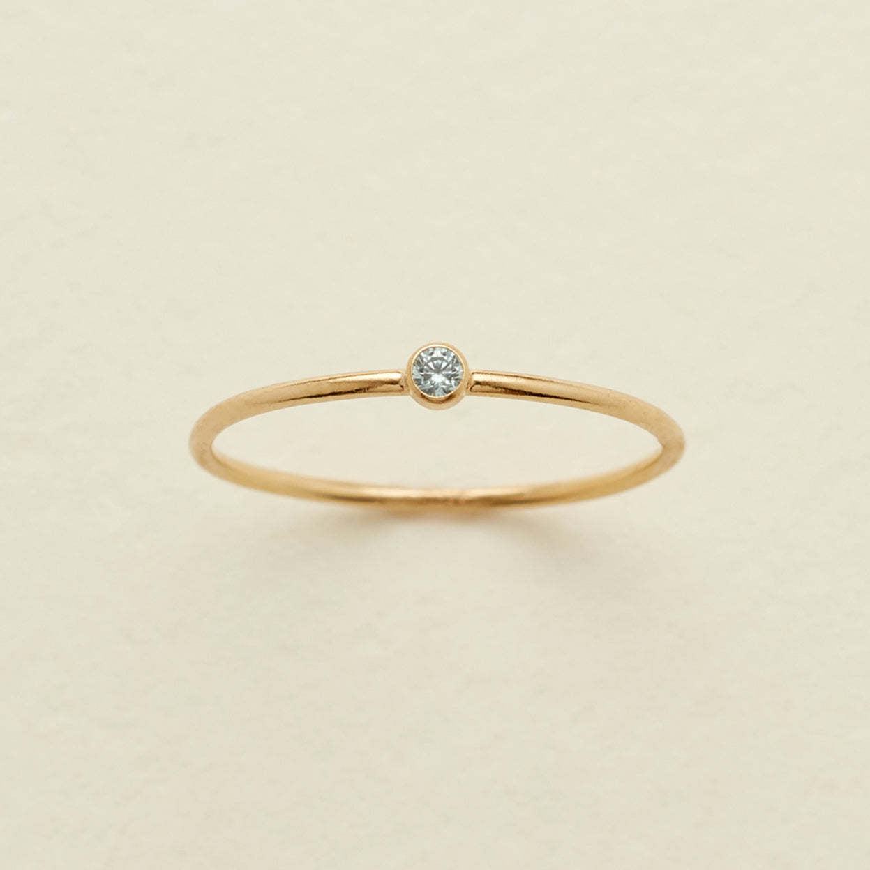 December Birthstone Plain Circle Ring December