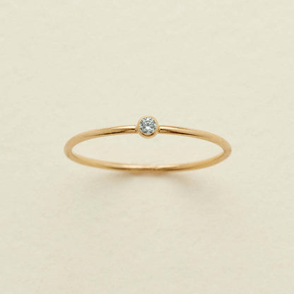 December Birthstone Plain Circle Ring December