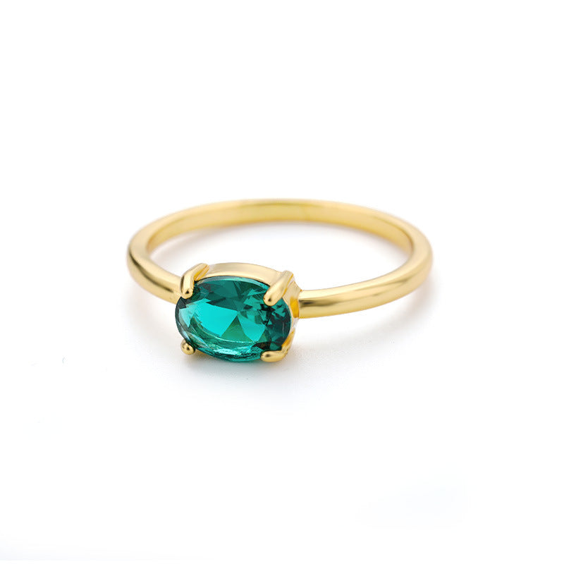 December Birthday Stone Color Zircon Ring