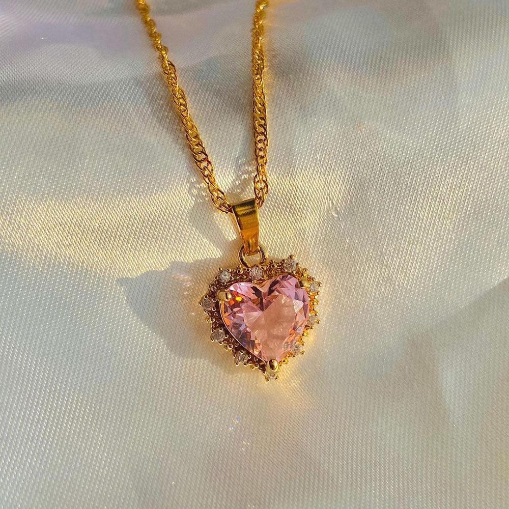 Love Sparkle Heart Necklace