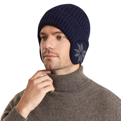 Thermal Knitting Woolen Cap Men's Fleece-lined Thickened Winter Trending Products