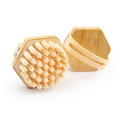 Silicone Bamboo Shampoo Brush