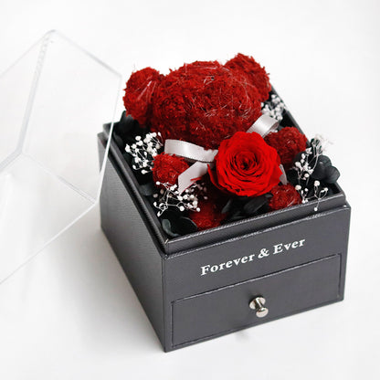 Floral Bear Jewelry Box