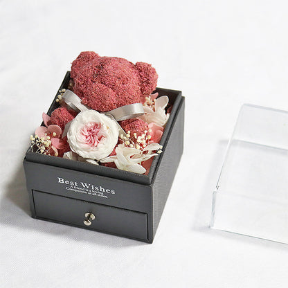 Floral Bear Jewelry Box