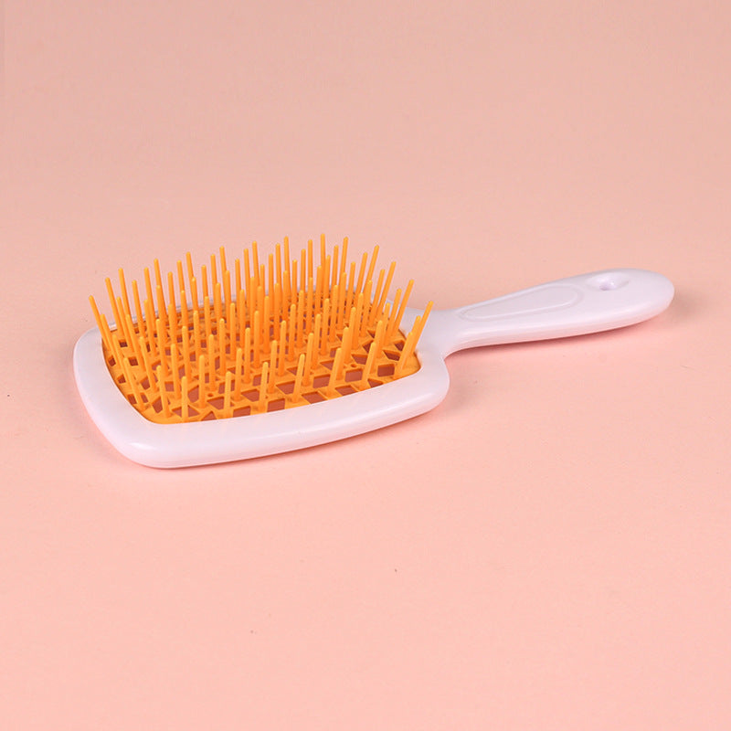 Square Hollow Comb Color Stitching Massage