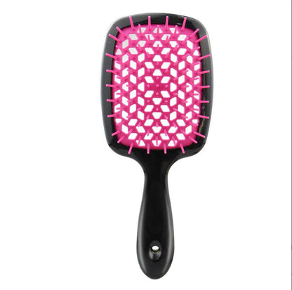 Square Hollow Comb Color Stitching Massage