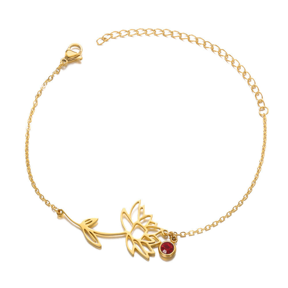 December Flower Bracelet Women's All-match