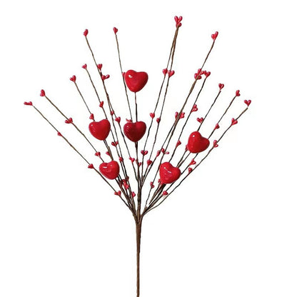 Small Twig Cutting Beads Heart-shaped Furnishings Living Room Decoration