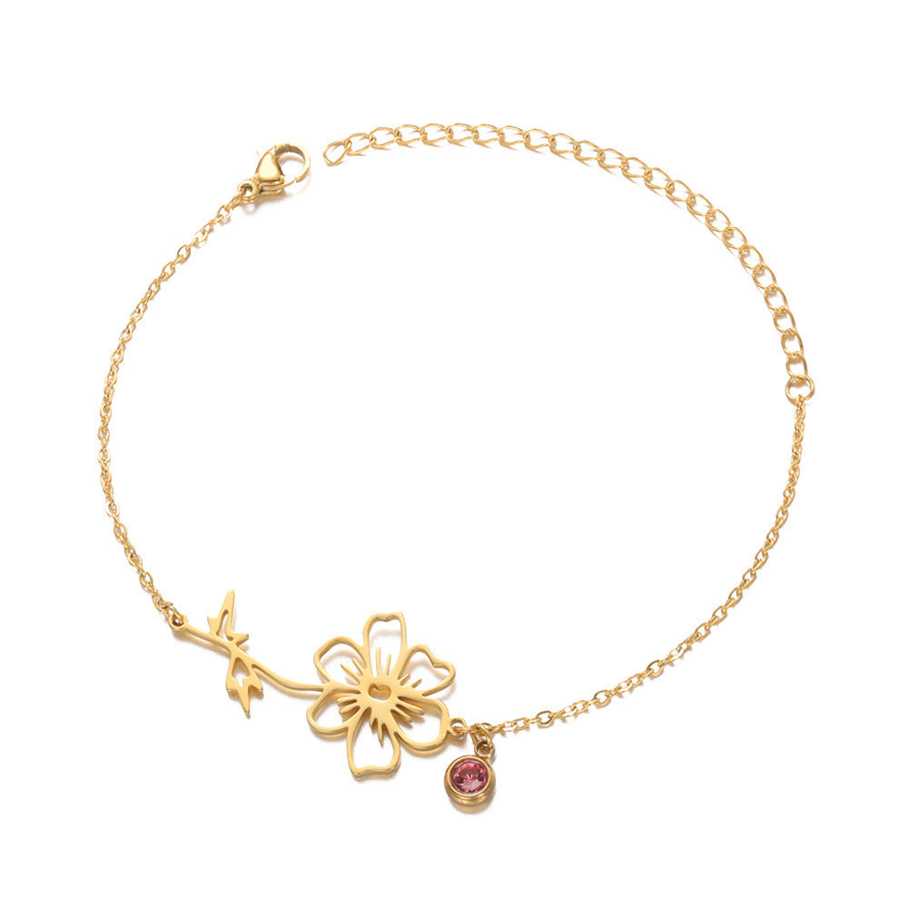 December Flower Bracelet Women's All-match