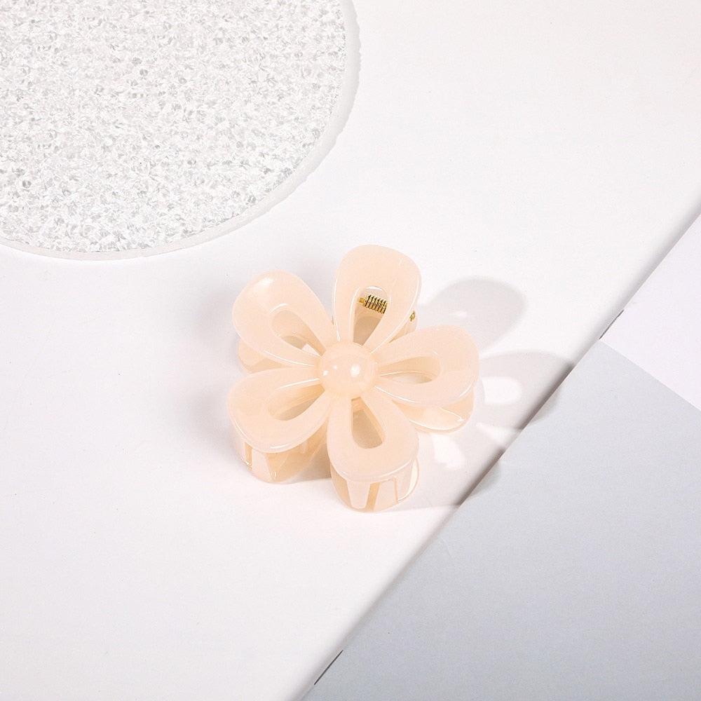 Korean Flower Claw Clips