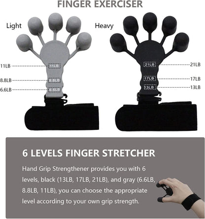 Silicone Gripster Finger Strengthener Set