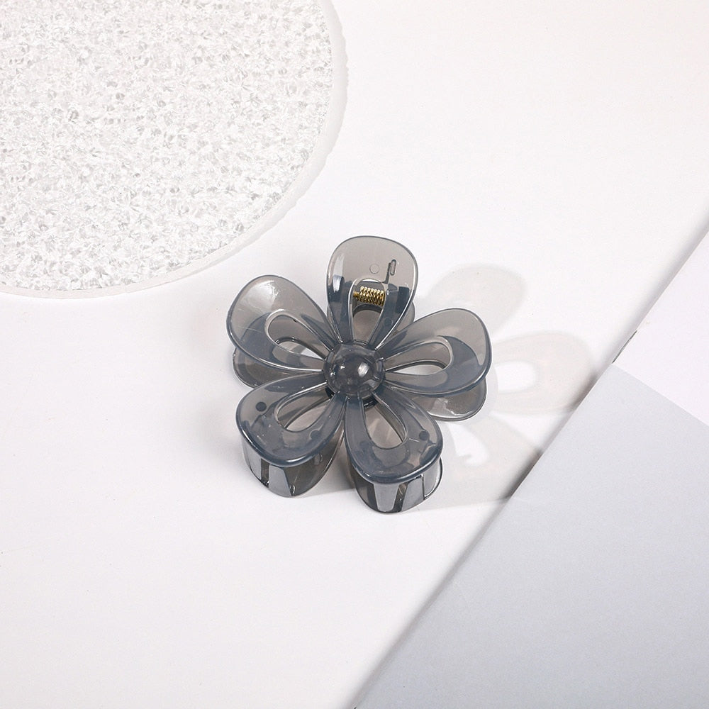 Korean Flower Claw Clips