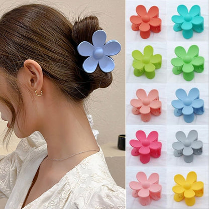 Korean Flower Claw Clips