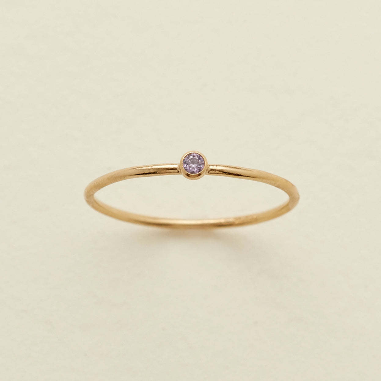 December Birthstone Plain Circle Ring December