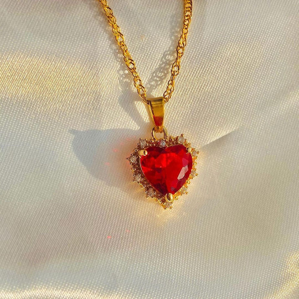 Love Sparkle Heart Necklace