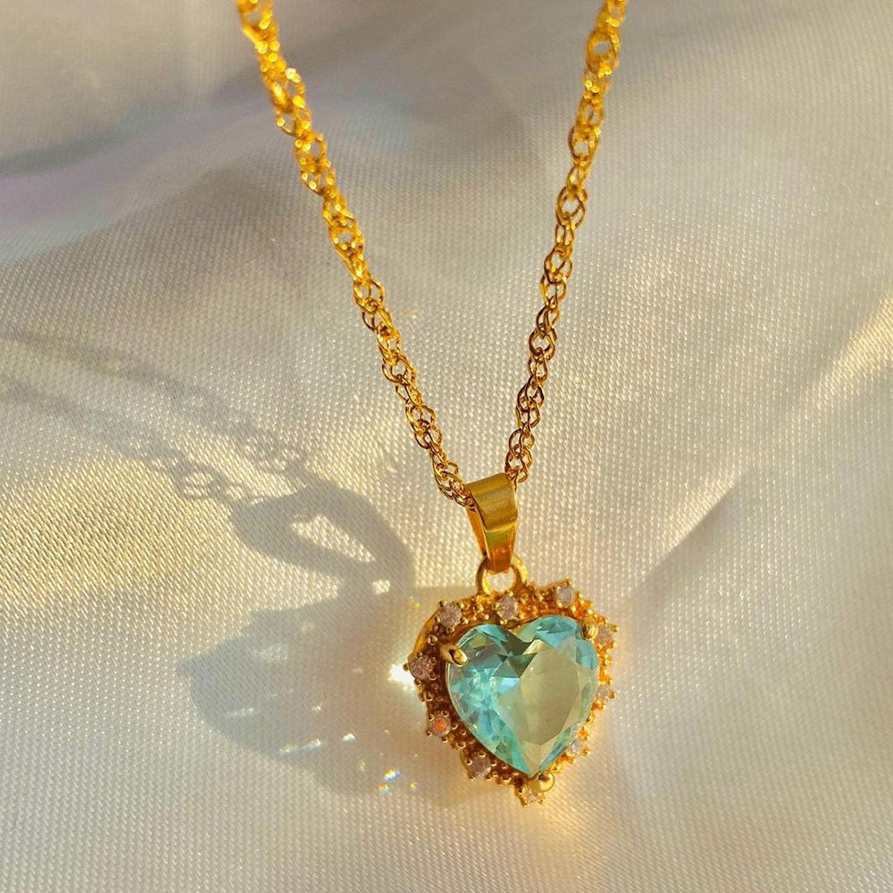 Love Sparkle Heart Necklace