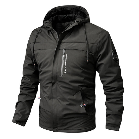 Fleece Hood Men's Jacket