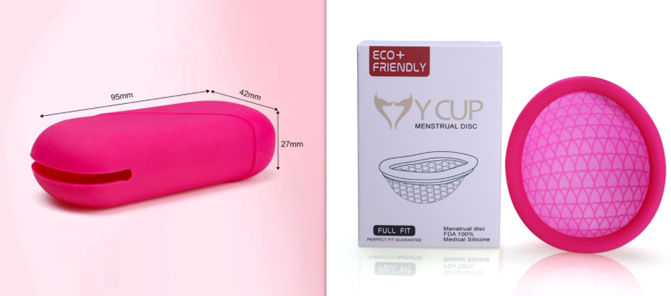 Silicone Female Menstrual Period Replacement Menstrual Cup Daily Use Rubber Products