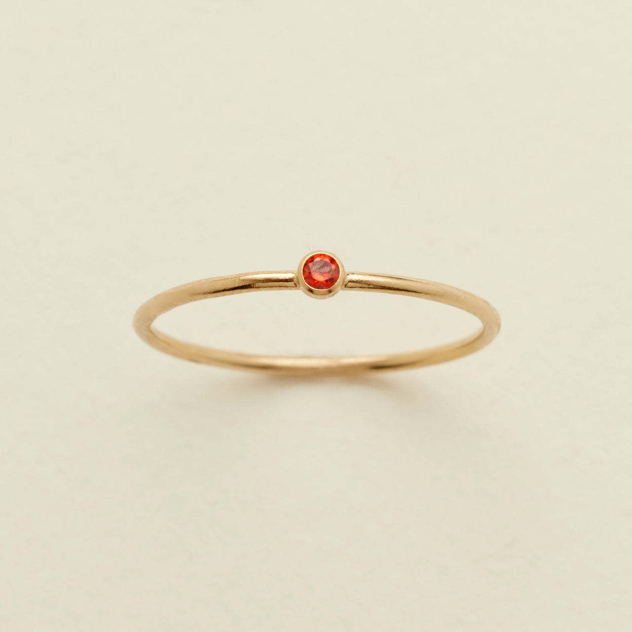 December Birthstone Plain Circle Ring December