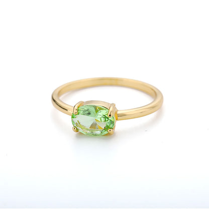 December Birthday Stone Color Zircon Ring