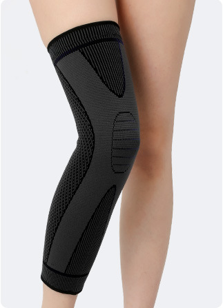 Non-slip, Breathable Nylon Sports Long Leggings And Knee Pads