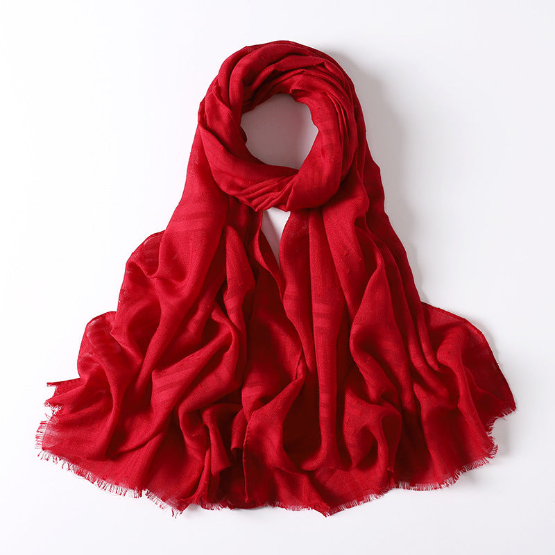 Premium Crinkle Gradient Color Hijab Tie-Dye Printed Scarf