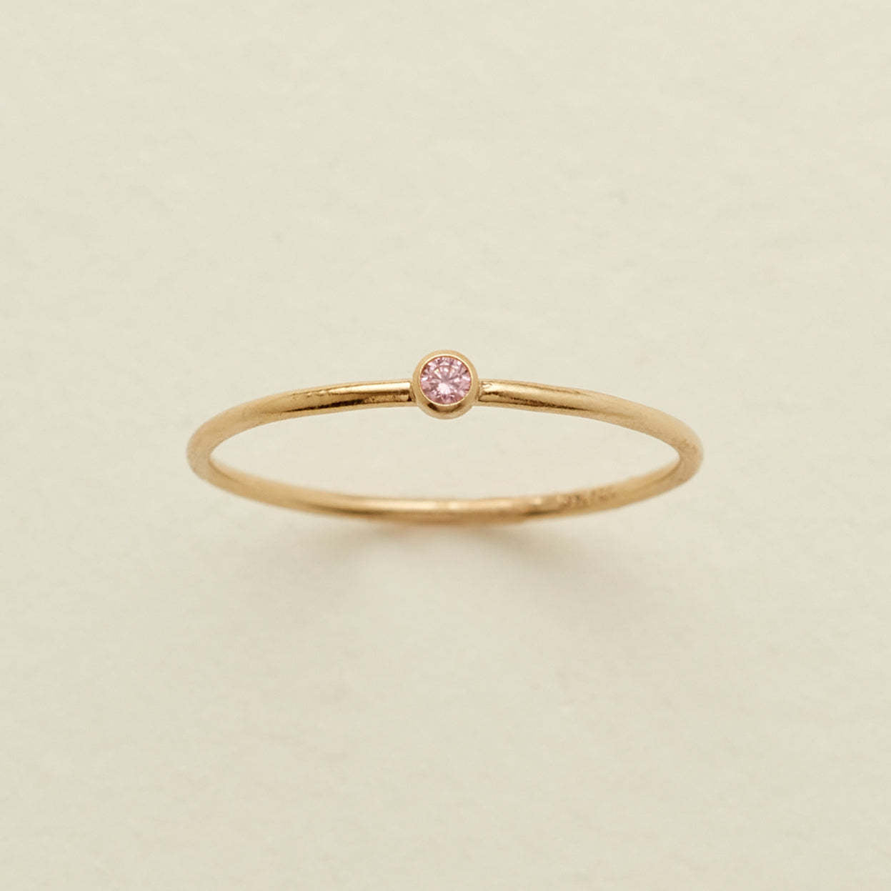 December Birthstone Plain Circle Ring December