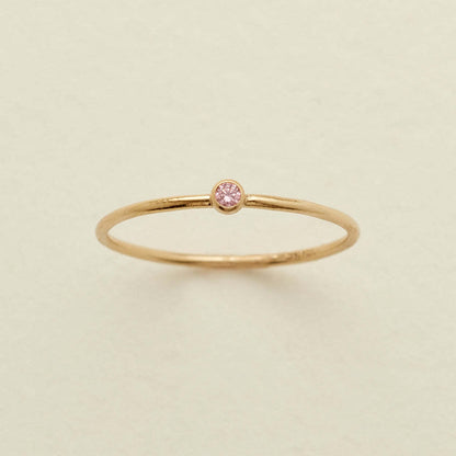 December Birthstone Plain Circle Ring December