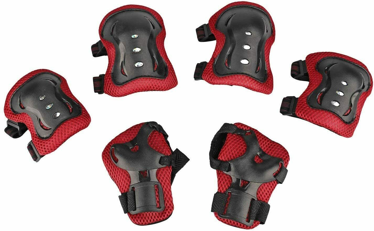 Knee Elbow Pads Guards Protective Gear Set for Kids Children Roller Cycling Bike