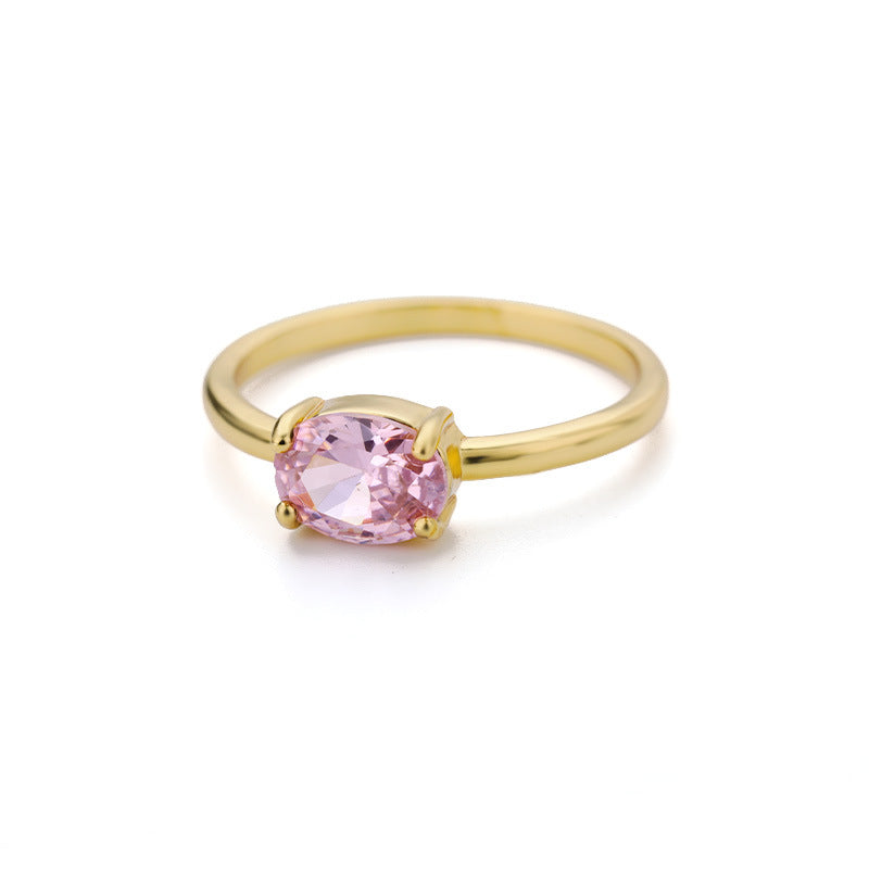 December Birthday Stone Color Zircon Ring