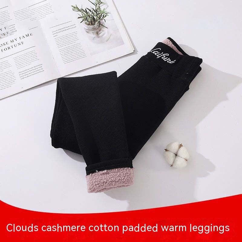 Women's Fashion Outerwear Winter Fleece-lined Thick Warm Pants