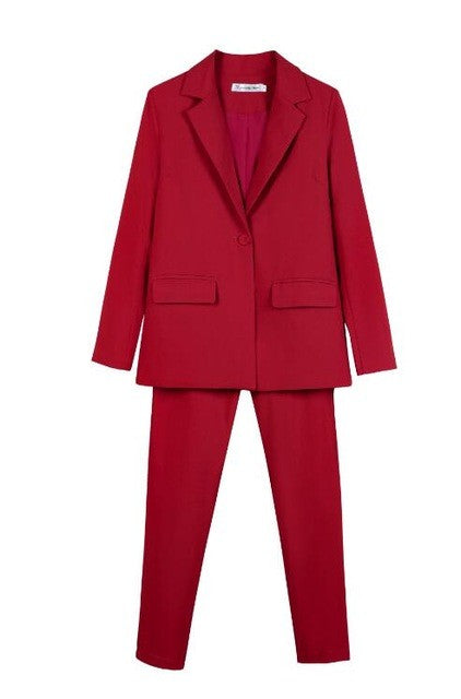 New Work Pant Suit Piece Set for Women