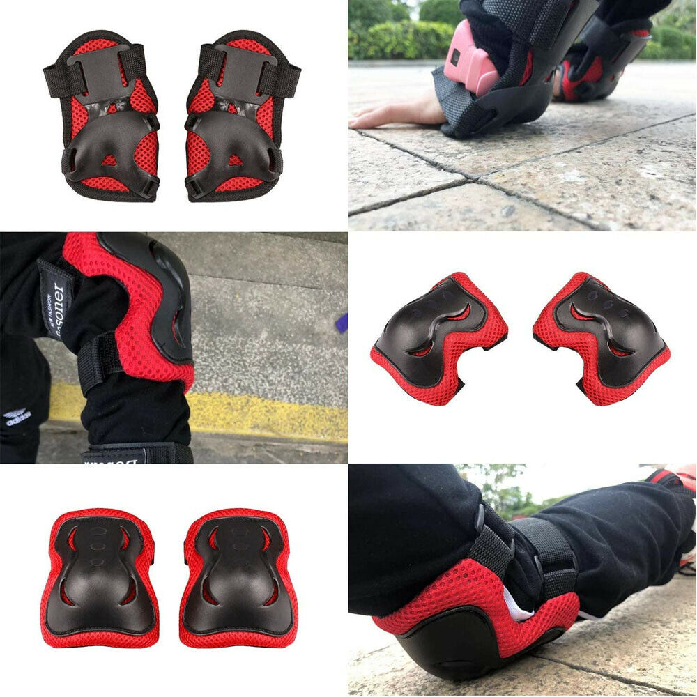 Knee Elbow Pads Guards Protective Gear Set for Kids Children Roller Cycling Bike