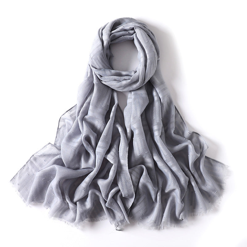 Premium Crinkle Gradient Color Hijab Tie-Dye Printed Scarf