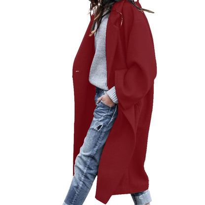 Lapel Woolen Coat