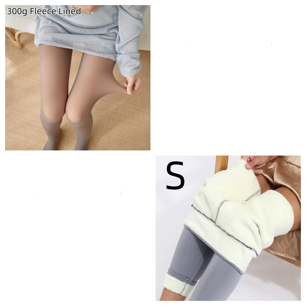 Fleece-lined Thickened Sheer Tights Leggings Transparent One-piece Pantyhose Superb Fleshcolor Pantynose