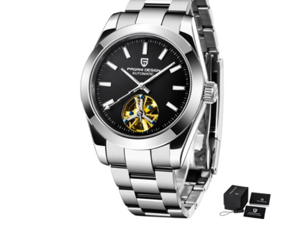 PAGANI 1658 New Automatic Mechanical Watch Stainless Steel Strap Depth Waterproof Men's Watch