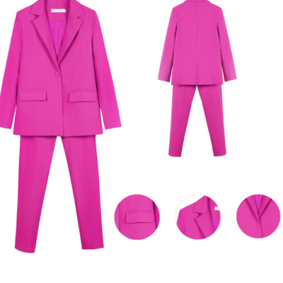 New Work Pant Suit Piece Set for Women