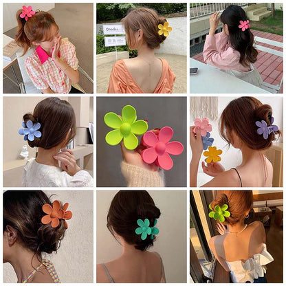 Korean Flower Claw Clips